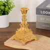 Candelabro Creativo Estilo Europeo de Flor de Piedra Preciosa de una Sola Cabeza Decoración de Cena Nueva Romántica Lujo Boda Vela