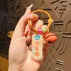 Chaveiro Exclusivo de Desenho Animado Palavra da Sorte Sem Preocupações Acessório DIY Acrílico Pingente Fofo e Significativo