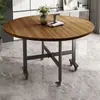 Mesa de jantar dobrável móvel de pequeno porte para 8-10 pessoas, mesa redonda grande com 70% de desconto, com mesa giratória dobrável, mesa de jantar simples