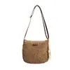 Bolso de Paja Tejido a Mano Nuevo de Verano para Cruzar el Cuerpo, Bolso Grande de Capacidad para Mujer, Ropa de Calle para el Trabajo, Bolso de Playa para Vacaciones en la Costa