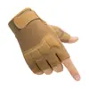 Luvas Táticas Meio Dedo para Ciclismo ao Ar Livre Masculinas Protetoras Antiderrapantes com Design de Concha Protetora Treinamento Esportivo Esportes de Ciclismo Masculinos
