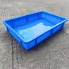 Bandeja Quadrada de Plástico Pp Espessada de Alta Resistência Caixa Plástica Industrial para Transporte Azul Vermelho Branco Amarelo Verde Estrutura de Plástico