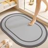Tapete de Piso para Baño Antideslizante Absorbente de Secado Rápido Barro Diatómico Puerta de Inodoro Hogar Tapete de Baño Doméstico Tapete para Inodoro