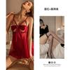 Vestido de Noite de Verão Zi Fun Sexy Vento Puro Transparente Atraente Roupa Livre Laço Elegante e Confortável 6233