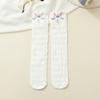 Calcetines de Niña Verano Finos Caña Larga Princesa Bebé Bebé Niños Verano Malla Dibujos Animados Anti-mosquitos Calcetines hasta la Rodilla
