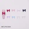 Gravata Borboleta Mini Gola Fluida Decorações para Unhas Resina Pequenos Acessórios Materiais DIY Acessórios para Unhas Vestíveis Strass Versátil