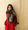 Novo cachecol de outono e inverno estilo coreano, de cashmere sintético, dupla face com cadeado de coração, versátil para ambientes com ar condicionado, xale quente, aquecedor de pescoço para estudantes