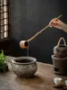 Concha de Água Retrô Estilo Chinês em Raiz de Bambu, Colher de Vinho de Bambu, Concha de Água com Cabo Longo, Colher de Água Doméstica, Concha de Vinho de Bambu
