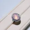 Nuevo Anillo de Calcedonia Verde Esmeralda con Hebilla de Paz Estilo Chino para Mujer, Elegante Retro, Anillo de Calcedonia de Superficie Ovalada Grande de Alta Gama