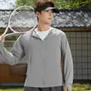 Estilo Nuevo de Verano Ropa con Capucha de Seda Helada de Secado Rápido para Protección Solar en Deportes al Aire Libre, Delgada, Anti-UV, Absorbente de Humedad, Transpirable Ropa de Protección Solar
