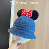 Chapéu de Pescador para Bebê Primavera e Outono Laço de Orelha Fofo Protetor Solar para Meninas Chapéu Cowboy Chapéu de Bacia à Prova de Vento para Bebê Outono e Inverno