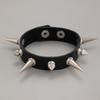 Subcultura Europea y Americana Estilo Punk Pulsera de Remaches Personalizada Moda Pulsera de Cuero para Pareja Pulsera Rock Gótica