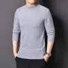 Suéter para hombre Puyuan con cuello semi-alto, moderno estilo nuevo de otoño e invierno, anti-pilling, suave y cálido, prenda de punto para hombre con mangas largas