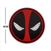 Parche de Tela Bordado para Brazo Anime Esfuerzo MÁXIMO Parche de Velcro Deadpool