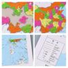 Quebra-cabeça Mapa da China Prêmio para Aluno do Ensino Fundamental Presente de Geografia Brinquedo Educacional Exercício Prático Montagem para Jardim de Infância