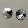 Ronda 27mm Diamante Acrílico Piedra Suelta Fondo Puntiagudo Fondo Chapado en Plata Diamante de Gema Semi-Terminado DIY Accesorios para Ropa Acrílico
