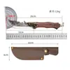 Faca Pequena de Cozinha para Exterior Longquan em Estoque de Fábrica, Faca de Desossar Doméstica, Faca para Fatiar, Faca Afiada para Frutas Estilo Chinês, Faca Pequena Guan Gong