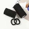 [Ventas Calientes Transfronterizas] Liga Grande para el Cabello de 5cm para Mujer de 4cm de Grosor de Alta Elasticidad Banda de Goma Negra al por Mayor
