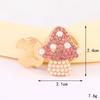 Nuevo Traje de Corazón de Grava Hebilla Decorativa para Cuello Puños de Camisa Desmontables de Alta Gama Accesorios de Joyería DIY