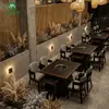 Mesas y Sillas para Restaurante de Barbacoa y Hot Pot de Autoservicio, Asientos de Cabina Comerciales, Brochetas para Barbacoa de Sofá, Mesas y Sillas para Hot Pot sin Humo