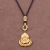 Ámbar Cera de Abejas Oro Marca Buda Hebilla Especial Cordón Colgante Ajustable Collar para Hombre y Mujer Cuerda a Juego Cuerda Colgante Yu Pei