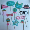Accesorios para Fotos Dorados con Foil para Fiesta de Cumpleaños de Bebé, Libro de Deseos Divertido con Purpurina para Fotografía de Bodas