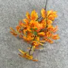 Caramelo naranja de otoño Flor artificial naranja Decoración de boda Retro chino Rojo vino Café Flor falsa Flor de boda Venta al por mayor