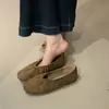 Zapatos Retro de Plisado para Abuela Mujer 2026 Otoño Suaves de Suela Plana Ligeros Transpirables Slip-on Zapatos Franceses Individuales Mocasines de Ballet