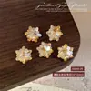 Nuevos Accesorios para Uñas Tendencia Copo de Nieve Transparente Punta de Diamante Fondo Puntiagudo Diamante Irregular Brillante Tridimensional Decoración de Uñas de Año Nuevo