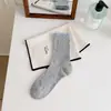 Calcetines Blancos de Encaje para Mujer, Calcetines de Algodón Puro hasta la Mitad de la Pantorrilla, Estilo Delgado de Verano, Calcetines Largos de Tubo con Lazo de Ballet Estilo Miu