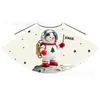 Capa Navideña Infantil Hecha a Medida Estilo Europeo y Americano con Estampado de Animales Renos Regalo de Papá Noel Rojo