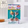 Vela Ursinho Coreano Gravata Borboleta Urso de Pelúcia Decoração de Bolo de Aniversário Enfeite Fofo Festa Infantil Suprimentos de Confeitaria