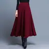 2022 saia longa saia de balanço grande saia evasê cintura alta modeladora versátil estilo coreano plus size feminina quatro estações vestido de dança