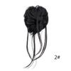 Diadema de Peluca Transfronteriza Europea y Americana, Barba Larga Perezosa Esponjosa Natural para Mujer, Diadema para Moño, Moño de Pelo