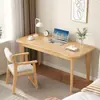 Escritorio de Madera Maciza para Apartamentos Pequeños, Escritorio para Computadora de Escritorio para Uso en Casa, Escritorio de Oficina Sencillo para Estudiantes de Primaria y Secundaria, Escritorio de Escritura para Dormitorio, Diseño Minimalista