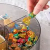 Caixa de Frutas, Bandeja de Frutas, Caixa de Armazenamento para Lanches, Caixa de Doces, Novo Modelo 2026, Alça Galvanizada, para Sala de Estar, Uso em Mesa de Centro, com Garfo