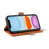 Capa Personalizada Adequada para Celular Iphone7/8/Se Padrão de Vitelo da Amazon Japonesa Capa de Couro para Celular Apple 11 com Fivela Lateral