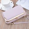 Nova bolsa para celular feminina, bolsa pequena, estilo coreano, grande capacidade, bolsa de ombro, bolsa crossbody, moda, zíper, carteira horizontal para mulheres