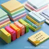 Venta al por mayor de fábrica notas adhesivas seis colores fluorescentes papel de notas monocolor pegatinas creativas N-Time pegatinas de índice pegatinas de notas de color