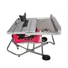 Equipo de corte multi-material para perfiles, máquina de mesa de sierra telescópica push-pull de alta potencia portátil, sierra de mesa push portátil
