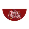 Transfronteiriço Novo Produto Forma de Leque Semicírculo 2025 Natal Personagem de Desenho Animado Festa Decoração Bandeira Cortina de Porta Cobertura de Porta Banner de Porta
