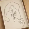 Collar Sencillo de Estrella Plateada para Mujer, Estilo Nuevo, Elegante, Sensación de Alta Gama, Cadena para Suéter de Longitud Ajustable, Accesorios de Nicho de Lujo Ligero