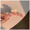 Nuevo Clip de Flor Rosa Seca Chinoiserie para Mujer 2024 Nuevo Clip para el Cabello de Estilo Nacional de Alta Gama Parte Trasera de la Cabeza Clip Grande de Tiburón