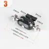 Adaptador de Cabezal de Repuesto para Accesorio de Trípode 1/4 Clip de Cacahuete para Cámara de 360 Grados Soporte para Teléfono para Cuello