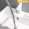 Escova de Tubo com Curva Estendida Escova Desentupidora de Ralo de Pia de Cozinha Artefato de Limpeza de Bloqueio de Cabelo de Ralo de Chão de Lavatório