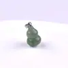 Pedra Natural 20mm Pingente de Cabacinha de Cristal Pedra Bruta de Cristal DIY de Natal Colar Brincos Ornamentos de Joia Pingente