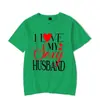 Camiseta de Casal Eu Amo Minha Esposa Marido Sexy Estampada Camisetas W