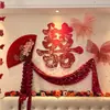 Conjunto de Decoração de Quarto de Casamento para Quarto de Recém-Casados, Mesa de Cabeceira, Sala de Estar, Guirlanda, Roupão de Banho, Decoração de Fundo