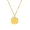 Estilo Francês Côncavo-convexo Face Design Colar Clavícula Cadeia Nicho Luz Luxo Titânio Aço chapeado 18 Real Gold Neckchain Joias P027