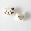 Broche de conejo de peluche de dibujos animados, alfiler para bolsa de gato zorro, accesorios para el cabello, sombrero, calcetines, accesorios